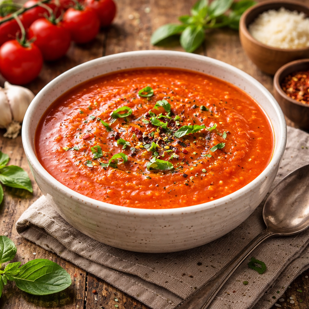 Geroosterde tomatensoep