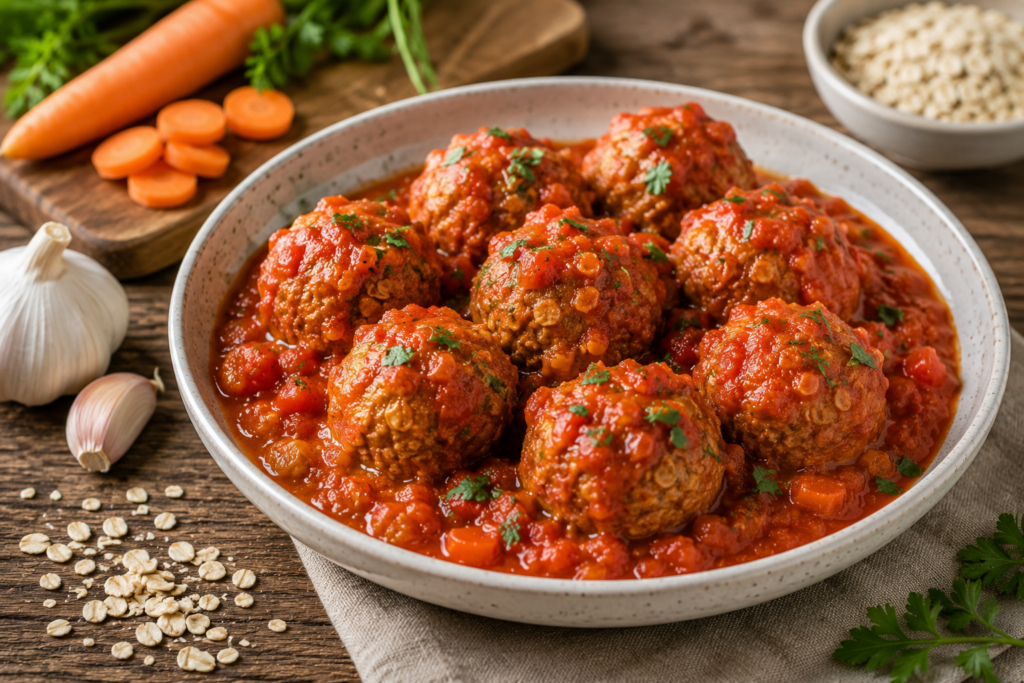 Gehaktballetjes in tomatensaus